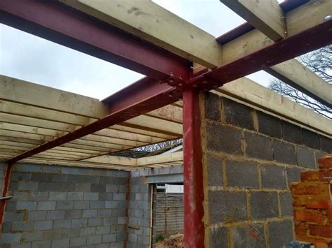 metal post for house|steel beam house construction.